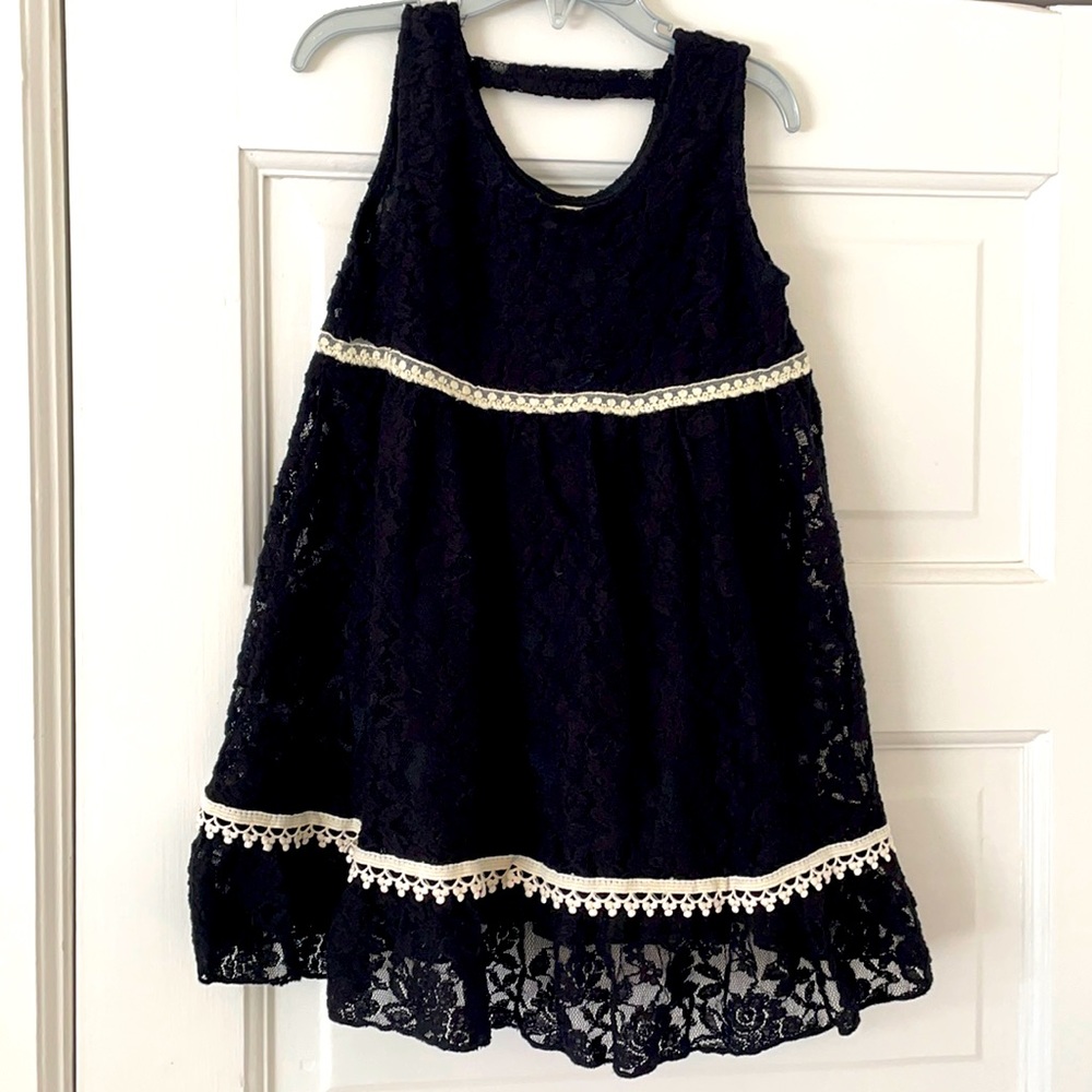 Black lace dress